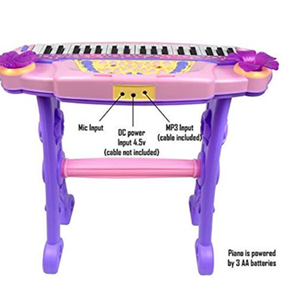 اسباب بازی پیانو الکترونیکی با صندلی و میکروفون My Piano Musical Set With Stool And Microphone_اسباب بازی لوازم خانگی